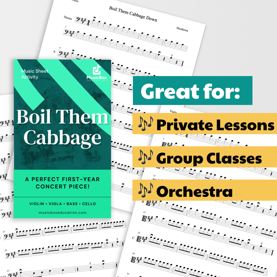 Boil Them Cabbage: A Perfect First-Year Concert Piece! – Sheet Music
