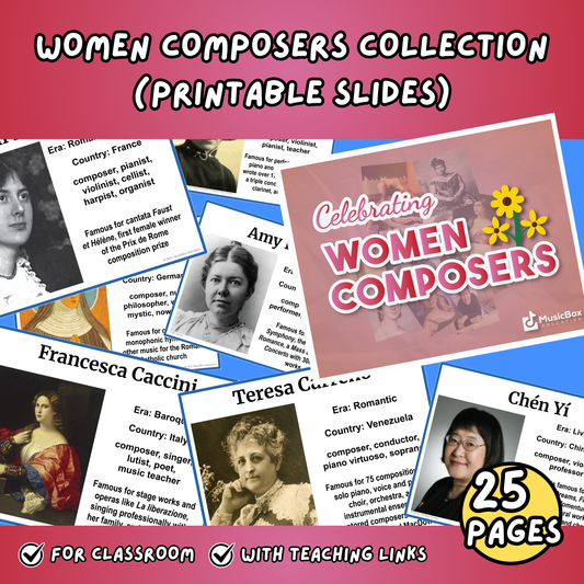 Women Composers Collection: 25 Trailblazing Voices in Music – Printable Slides