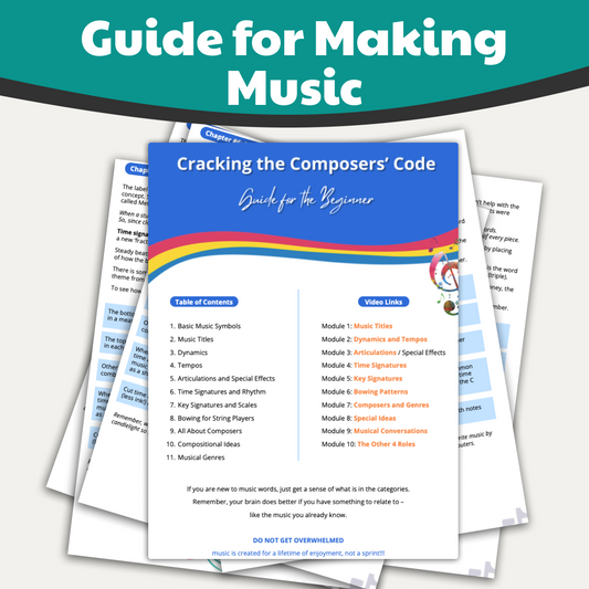 Guide for Making Music: Cracking the Composers' Code – Worksheet