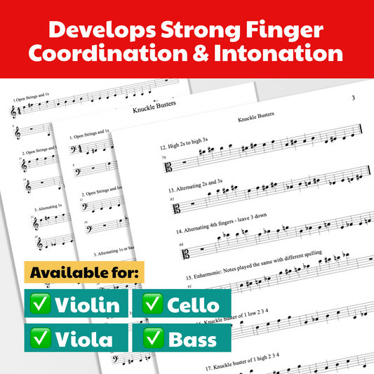 Knuckle Busters: Master Finger Placements with Ease! – Sheet Music