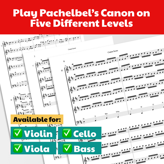 Pachelbel Canon: A Playable & Engaging Version for All Students! – Sheet Music