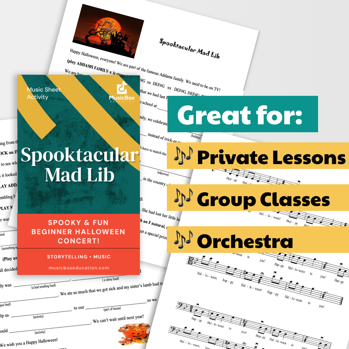 Spooky & Fun Beginner Halloween Concert! – Sheet Music