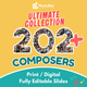 202+ Composers (Ultimate Collection) – Printable Slides
