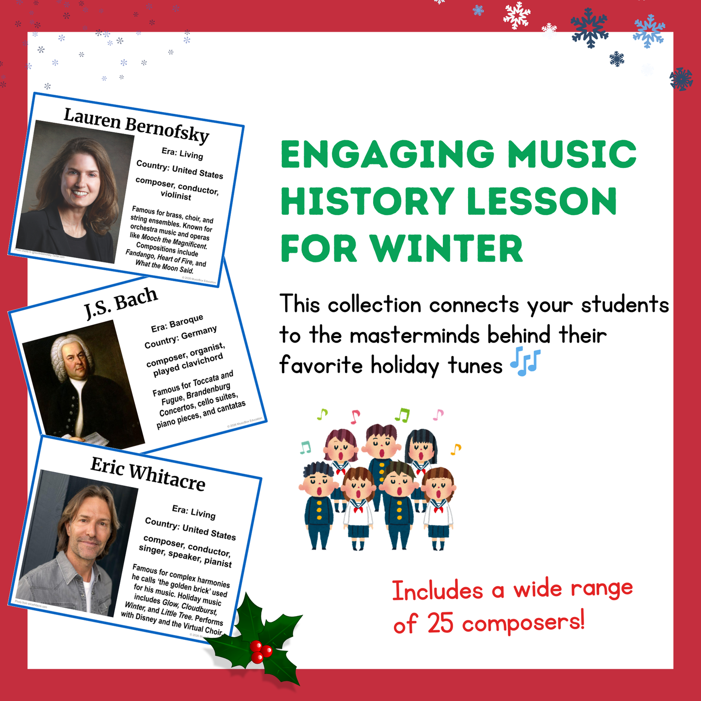 Holiday Composers Collection – Printable Slides