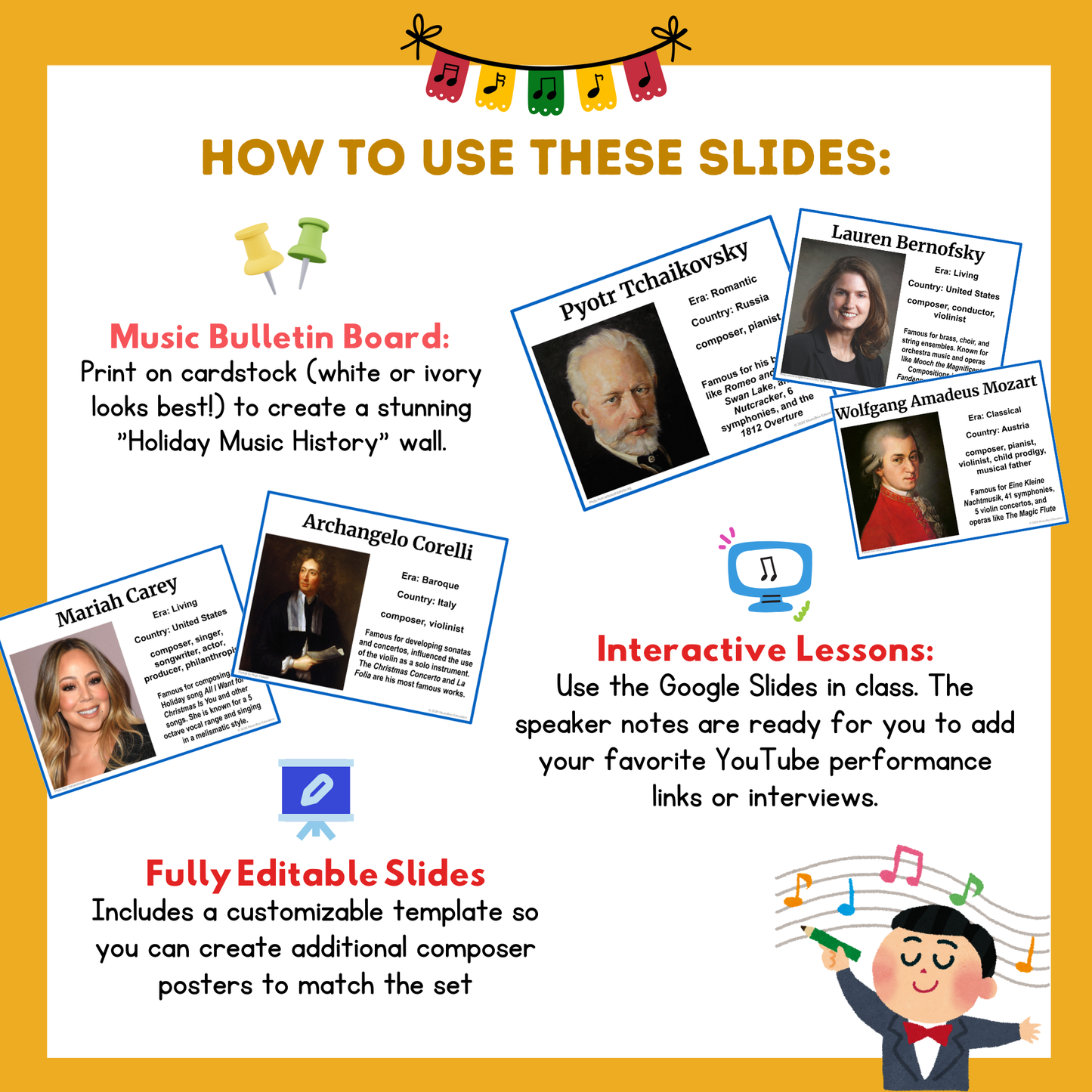 Holiday Composers Collection – Printable Slides