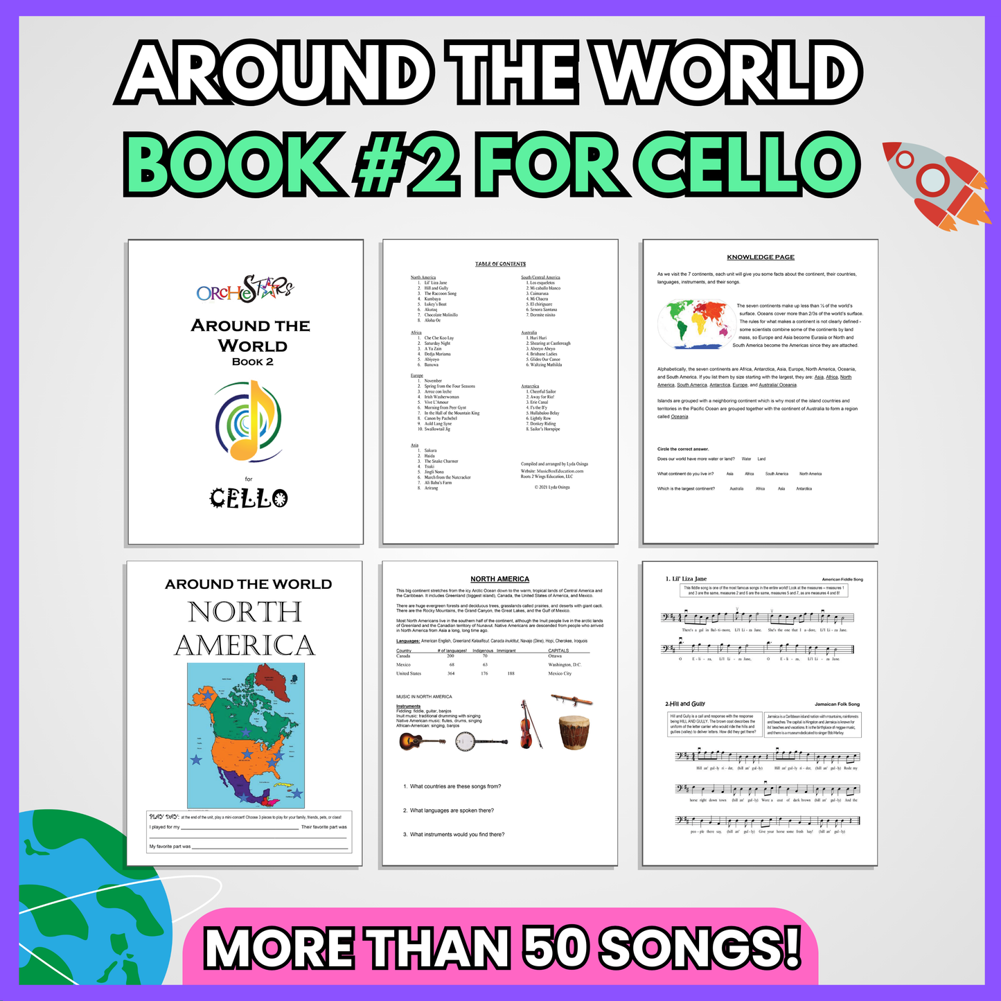 Around the World: Violin – Book 2
