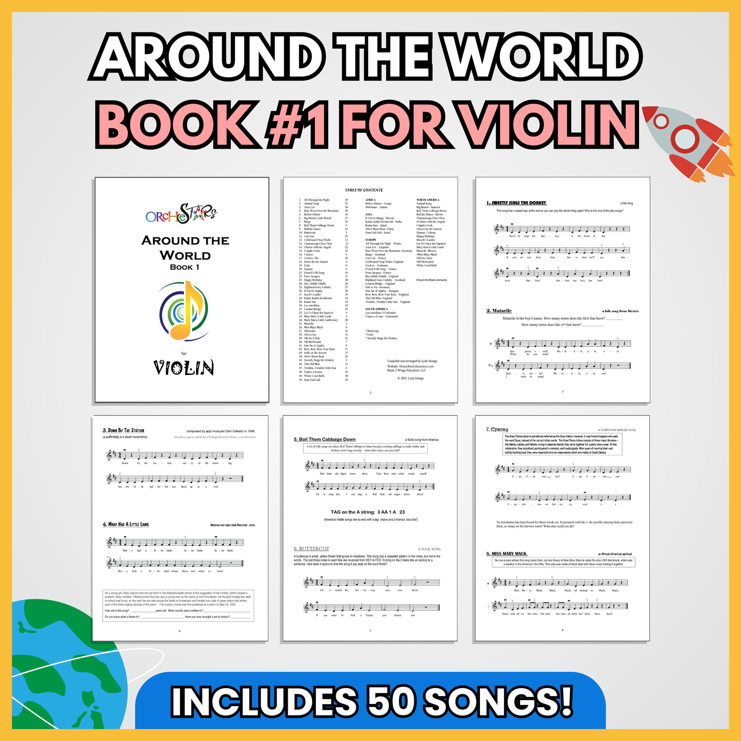 Around the World: Violin – Book 1