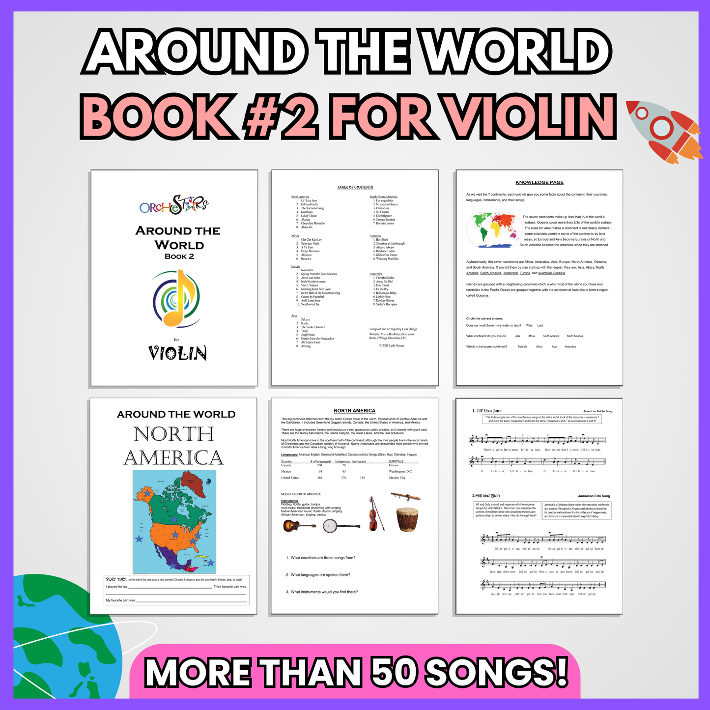 Around the World: Violin – Book 2